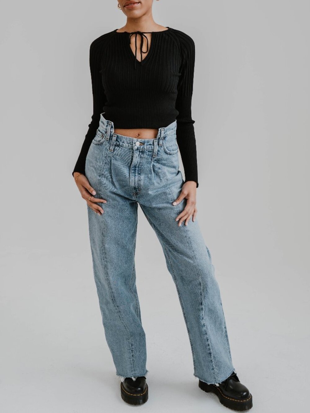 NWT AGOLDE THE PIECED ANGLE JEANS IN MATRIX DENIM - 27